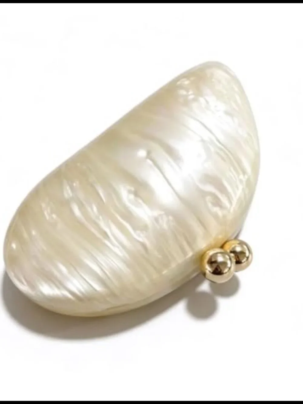 CUXVA Acrylic Snail Shaped Clutch Evening Bag with Detachable Chain